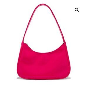 HOT PINK PURSE | NEON PINK FAUX PATENT LEATHER PURSE